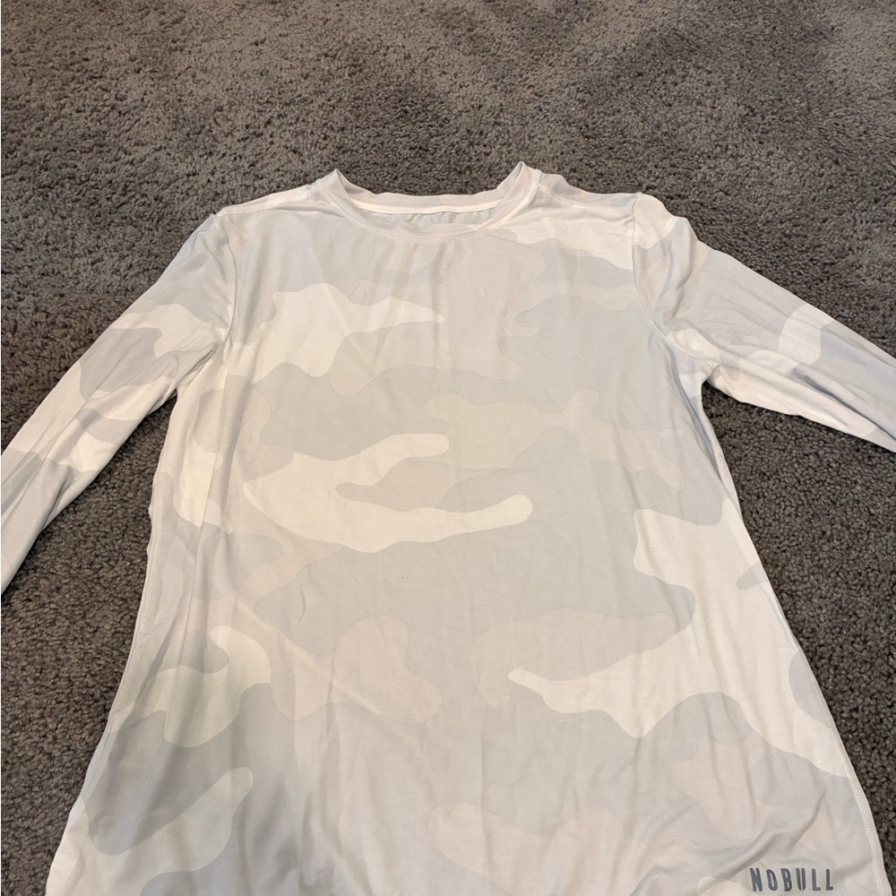 NOBULL White Camo Long Sleeve Shirt